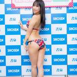 1stDVD『Saint Love』発売イベントでの振り向き美尻ショットを公開【霧島聖子さん/2021年4月4日】