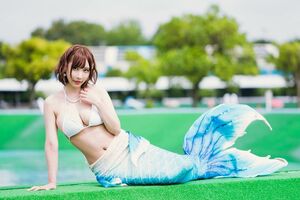 「マーメイド最高」「似合ってます」人魚グラビアショットでファンを魅了【花咲来夢さん/2021年6月7日】