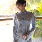 「たくさん濡れてしまったので、一緒に乾かしてほしい、です」びしょ濡れ”スケシャツ”ショットでファンを魅了【夏本あさみさん／2021年12月4日】