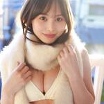 遠藤まめ、ふわふわマフラーに包まれた雪の妖精! 「あっためて」とファンに甘いリクエスト