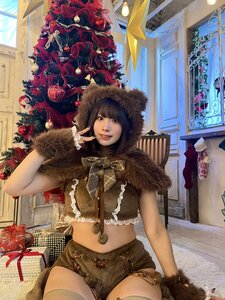 もこもこクマさんに変身！ 純米あやの、クリスマス感あふれる「可愛すぎる」最新ショットでファンを魅了
