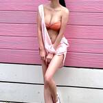 「日焼け跡ってえってぃよね💓」 陽葵、オレンジのバンドゥビキニで魅せる、至高の小麦肌と眩いコントラストの誘惑！